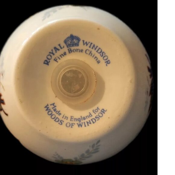 Vintage Pink Floral Royal Windsor Bone China Pomander Potpourri Excellent - Picture 5 of 6